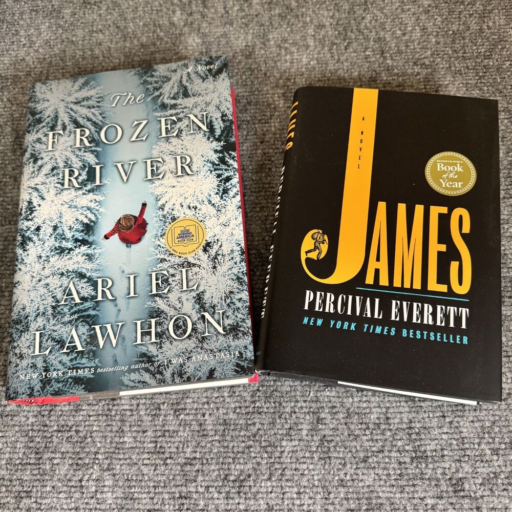 Lot of 2 Hardcover Books James Percival Everett & The Frozen River Ariel Lawhon